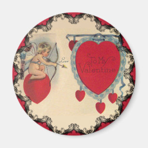 Cupids valentinmeddelande magnet