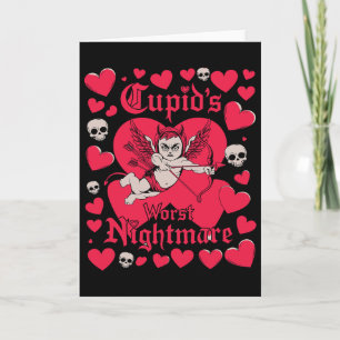 Cupid's värsta läskiga natt anti valentine day kort