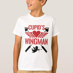 Cupids Wingman Cute Valentindag T Shirt