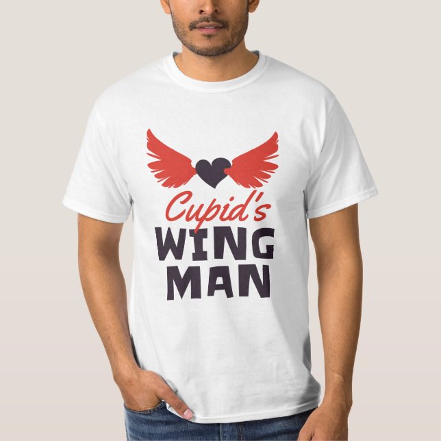 Cupids wingman t shirt (Framsida)