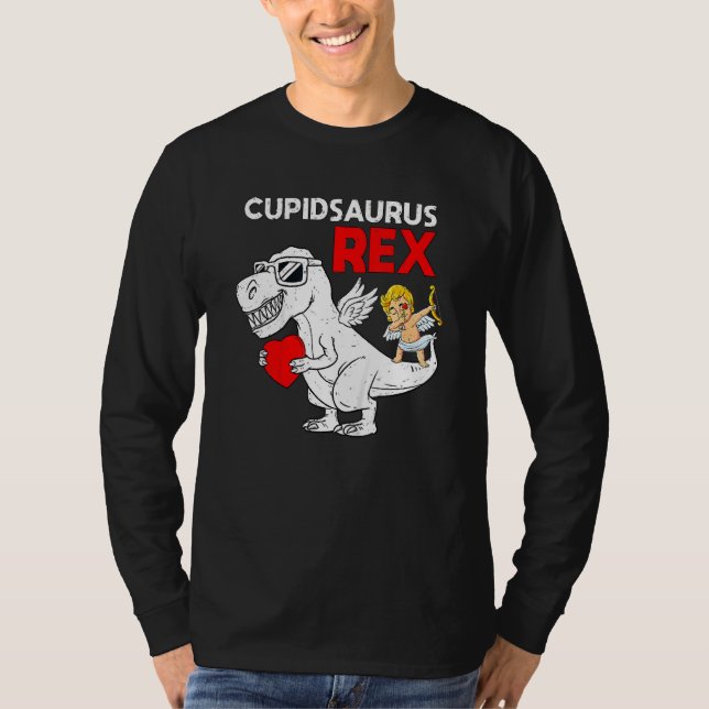 Cupidsaurus Rex Dab Heart Dino Småbarn Boys Valent T Shirt (Framsida)