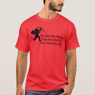 Cupidspringor med den roliga valentinT-tröja för Tee Shirt