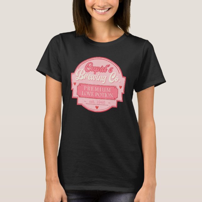 Cupidu2019s Brewing Company  Valentineu2019s Day F T Shirt (Framsida)
