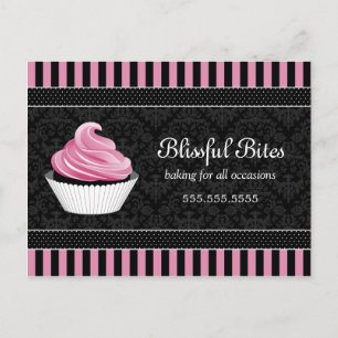 Cupkaka Bakery Business Promoted Postcard Inbjudan Vykort