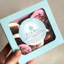 Cupkaka Bakery Chef Turcos Glitter Drifts Legal Runt Klistermärke