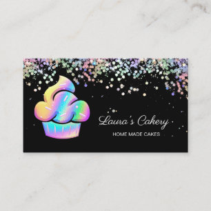 Cupkaka Bakery Pastry Chef HoloGraph Business Ca Visitkort