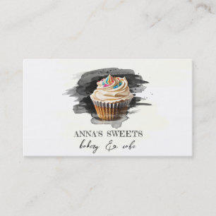 *~* Cupkaka Bakery Shop 3 QR Social Media Visitkort