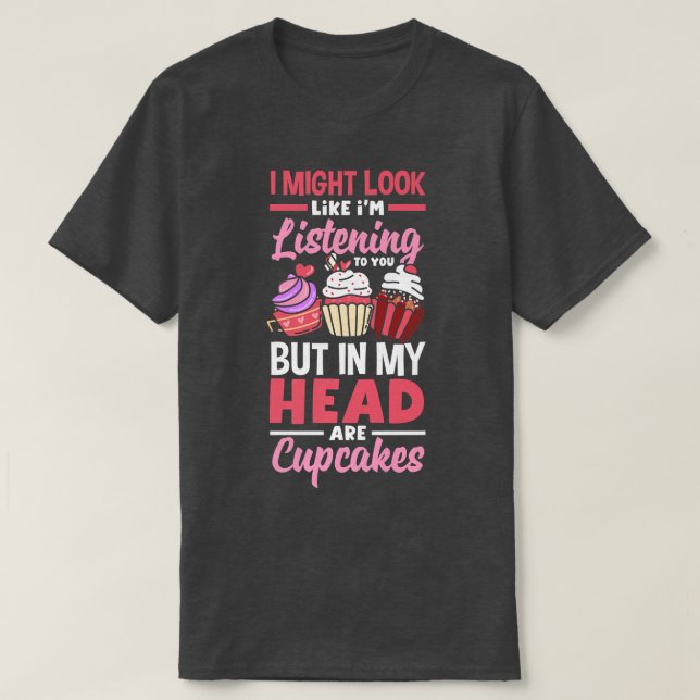 Cupkaka Baking Cute Bake Älskare T Shirt (Design framsida)