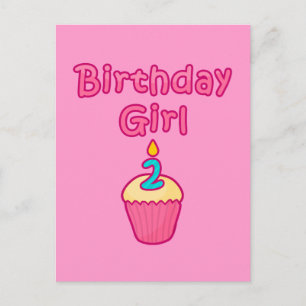 Cupkaka Birthday Girl 2 Vykort