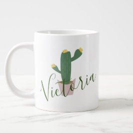 Cupkaka Cactus Namn Giant Coffee Mugg Jumbo Mugg