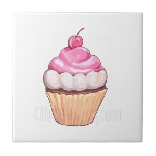 Cupkaka Cherry Kitchen Decor Kakelplatta