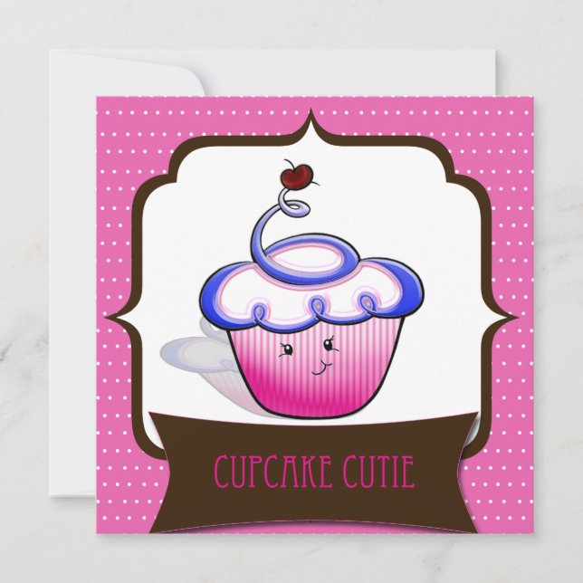 Cupkaka Cutie Notecards Anteckningskort (Framsida)