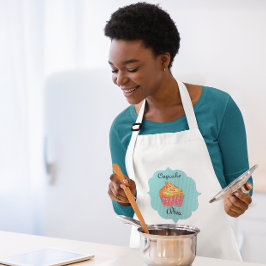Cupkaka Diva Blue Anpassningsbar Apron Förkläde