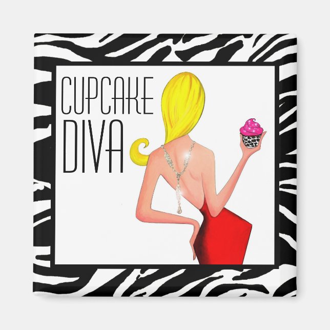 ’Cupkaka DIVA’ Magnet (Framsidan)