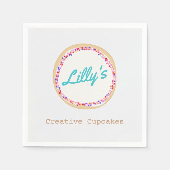 Cupkaka eller Cookie Decorator Pappersservett (Framsidan)
