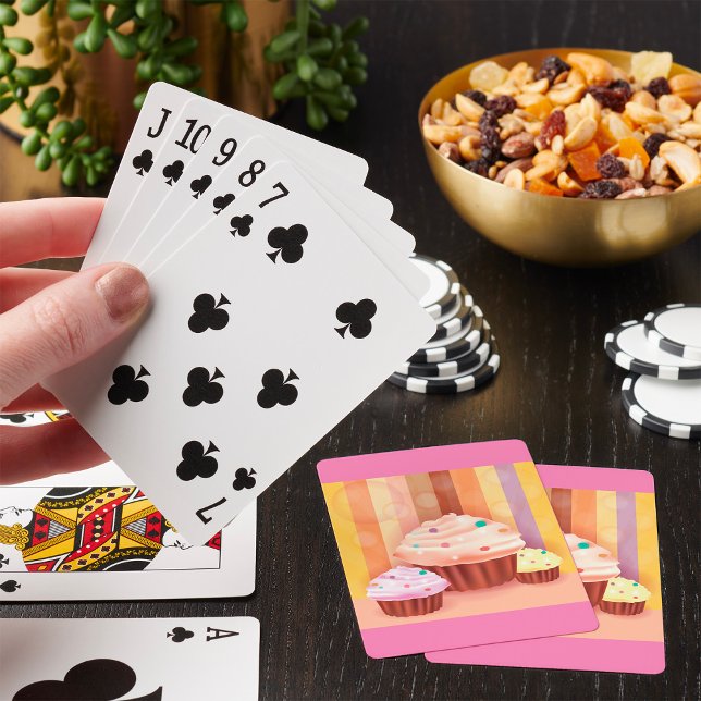 Cupkaka Fantasy Colorful Sweet Trets Casinokort (Skapare uppladdad)