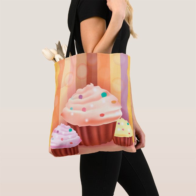 Cupkaka Fantasy Colorful Sweet Trets Tygkasse (Skapare uppladdad)