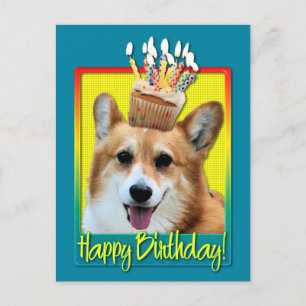Cupkaka från födelsedagen - Corgi - Owen Vykort