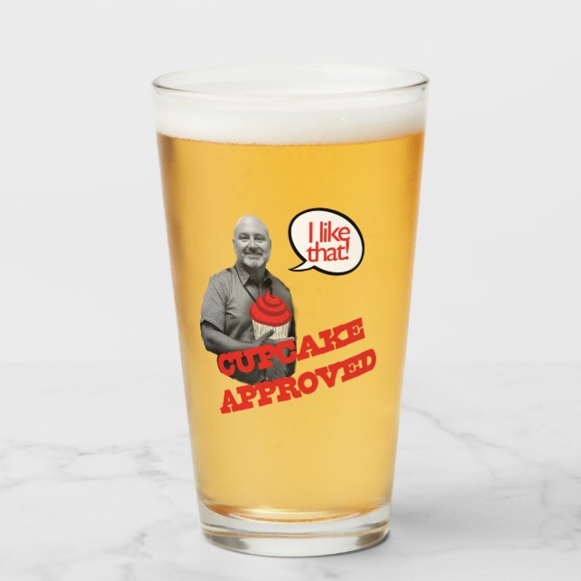 Cupkaka Godkännanden! Glaskopp (Framsida fylld)