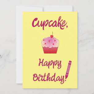 Cupkaka, Grattis på födelsedagen! Inbjudningar