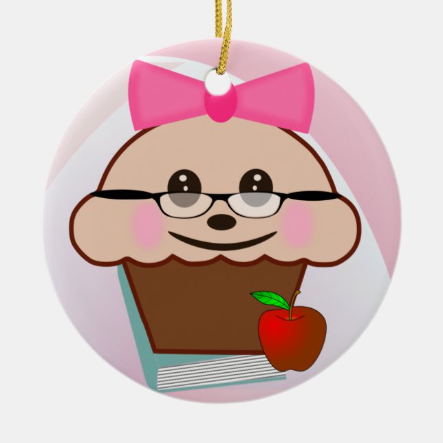 Cupkaka Julgransprydnad Keramik (Framsidan)