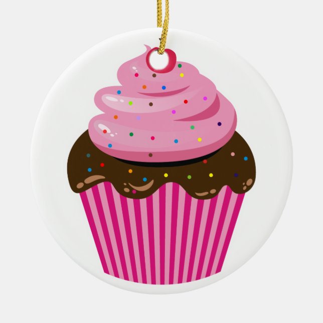 Cupkaka Julgransprydnad Keramik (Framsidan)