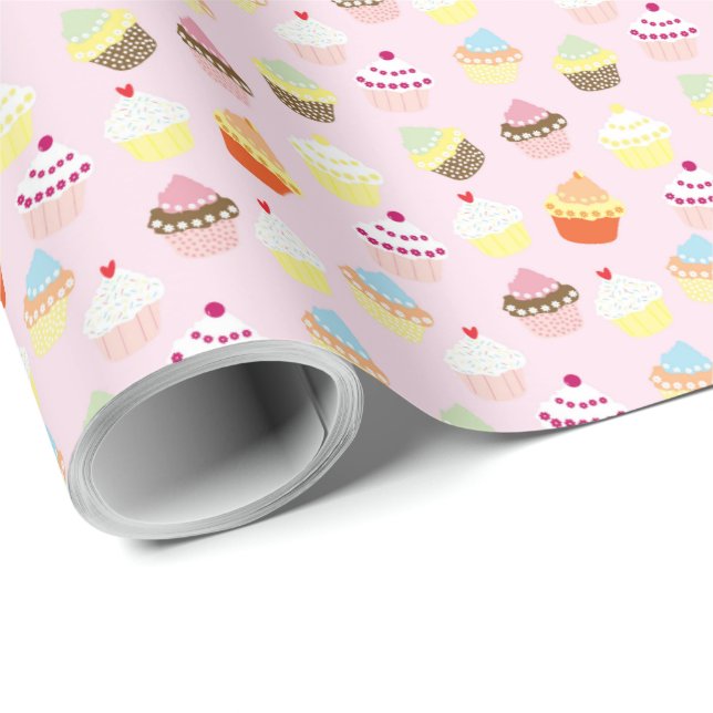 Cupkaka Party Wrapping Papper Presentpapper (Rullad Hörn)