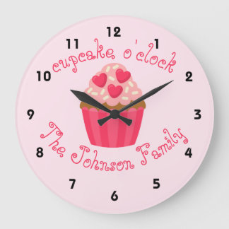 Cupkaka Personlig Kitchen Clock Stor Klocka