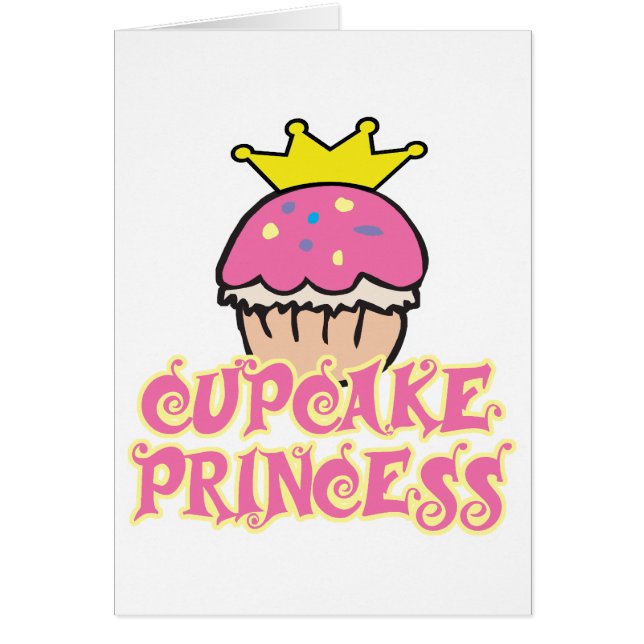 Cupkaka Princess Hälsningskort (Framsidan)