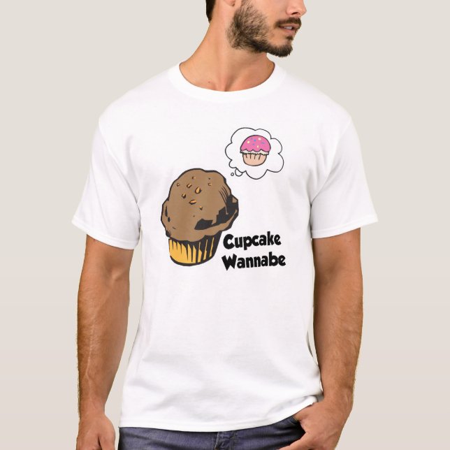 Cupkaka Wannabe Muffin T Shirt (Framsida)