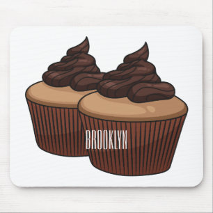 Cupkakaoillustration tecknad musmatta