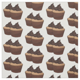 Cupkakaoillustration tecknad tyg