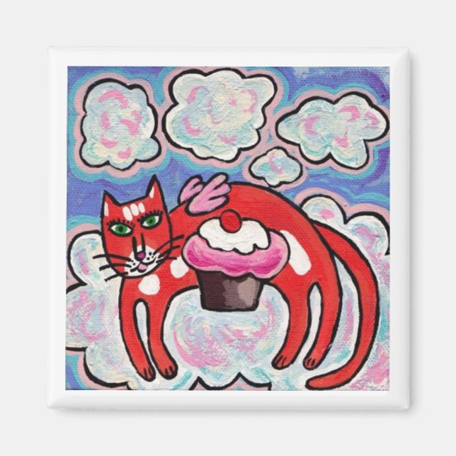 Cupkakor Clouds Angel Magnet (Framsidan)