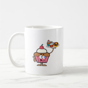 Cupkakor sötsaker din dag kaffemugg