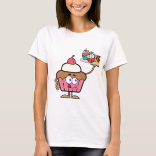 Cupkakor sötsaker din dag t shirt