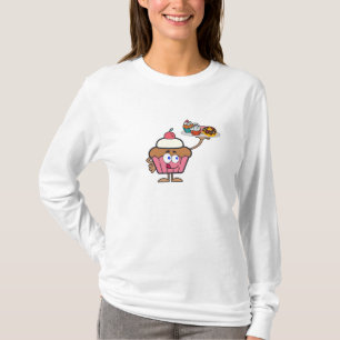 Cupkakor sötsaker din dag t shirt