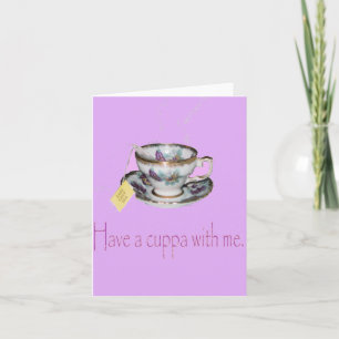 Cuppa-anteckningskort Kort