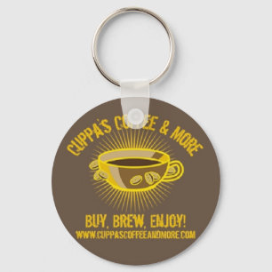 Cuppa logotyp Keychain Nyckelring