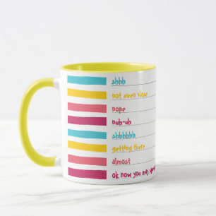 Cuppa-Roligt Färgfulla, strippade Candy Shush! Mugg