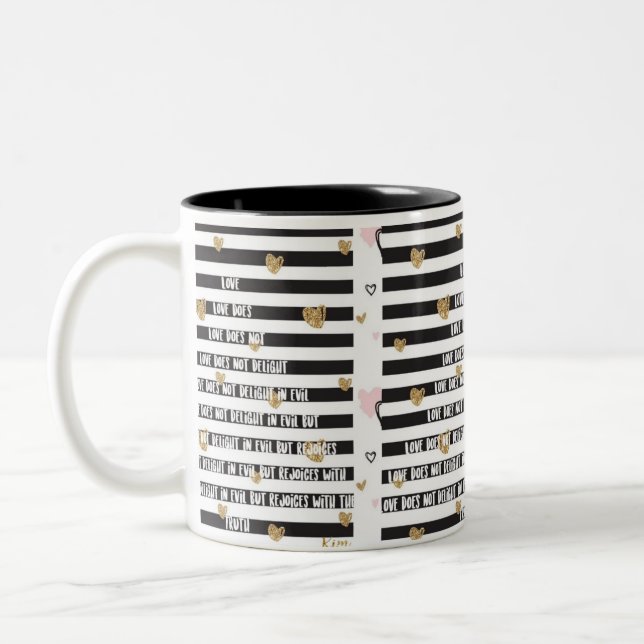 Cuppainspiration Kärlek Två-Tonad Mugg (Vänster)