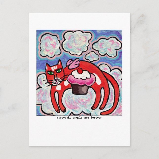 Cuppykaka Angel-vykort Vykort (Framsida)