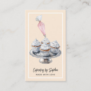 Cuptårta Baker Bakery Pastry Chef Catering Busines Visitkort