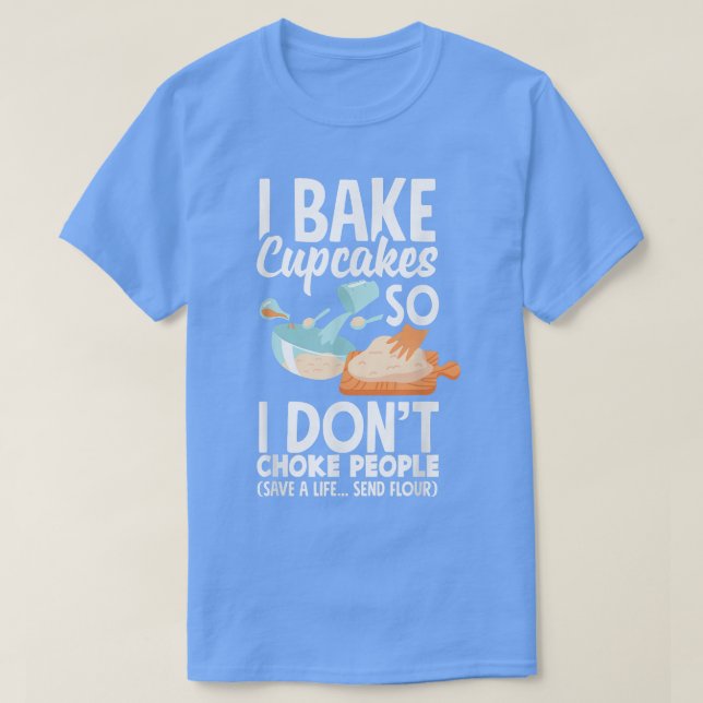 Cuptårta Baking Bake Älskare Funny Cuptårta 1271 T Shirt (Design framsida)