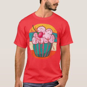 Cuptårta Baking Baker Bakery Cake Vintage Retro 13 T Shirt