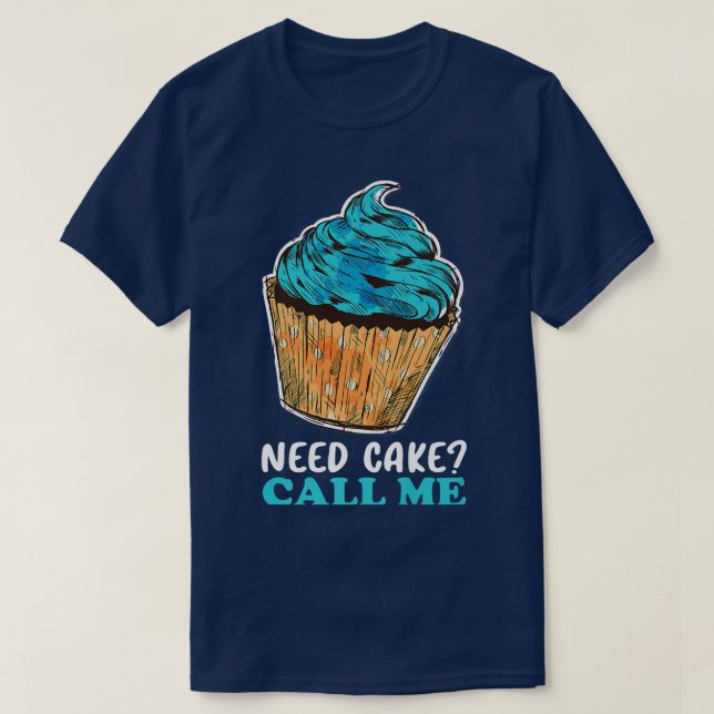Cuptårta Baking Baker Pastry Chef T Shirt (Design framsida)