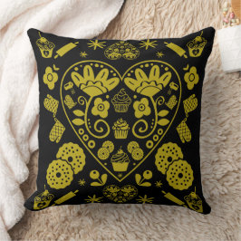 Cuptårta Baking Folk Art Kudde