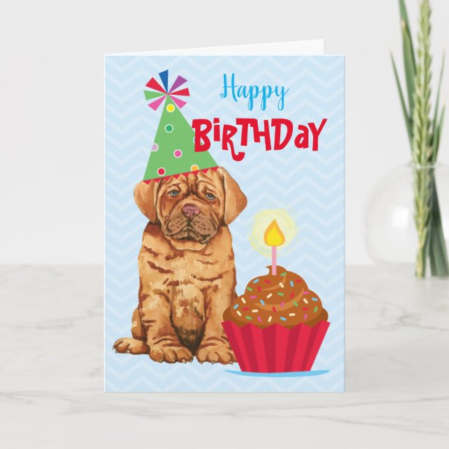 Cuptårta Dogue de Bordeaux Card Kort (Framsida)