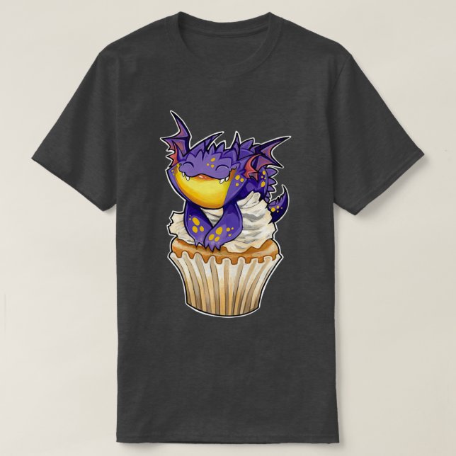 Cuptårta drakon citronlavender squash t shirt (Design framsida)
