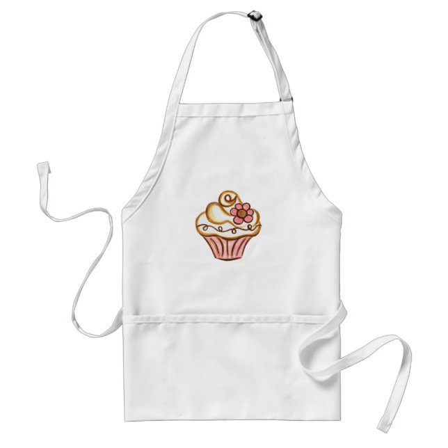Cuptårta Kitchen Bakery Baking Apron Gift Förkläde (Framsidan)