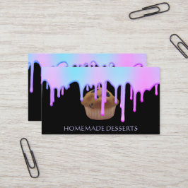 Cuptårta Logotyp Bakery Chef,söt Visitkort